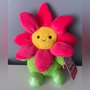 Pink and Green Flower Plush Toy